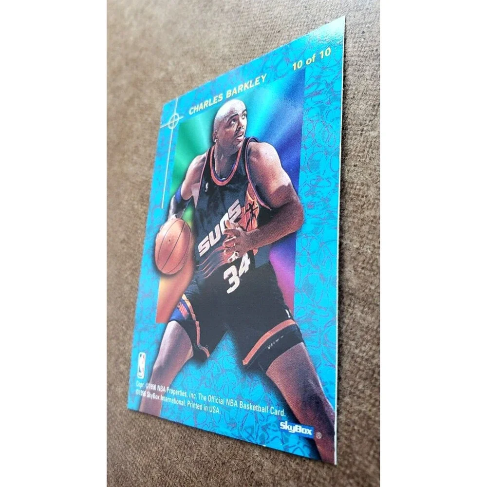 1995-96 NBA Hoops CHARLES BARKLEY NBA POWER PALETTE Card #10/10 Phoenix Suns HOF